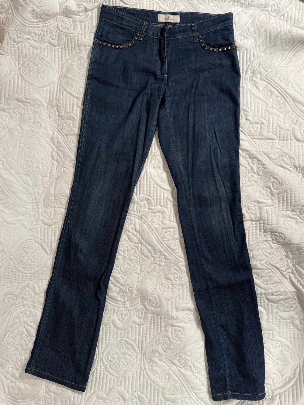 By Malene Birger Dark Denim Studded Jeans